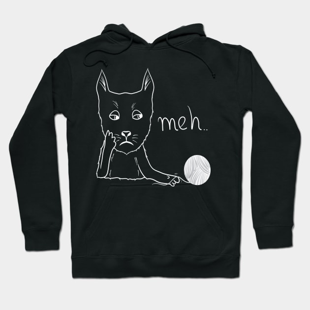 Meh cat Hoodie by Antiope